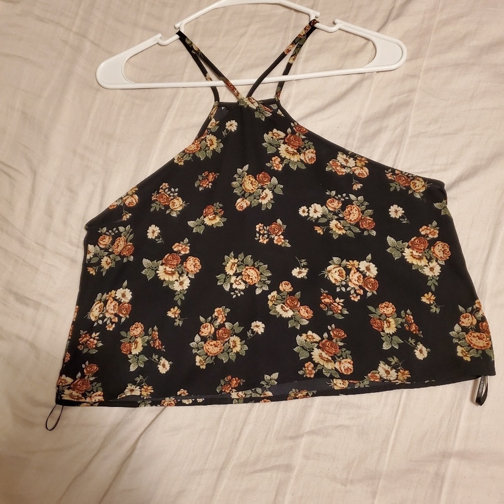 Forever 21 floral crop camisole